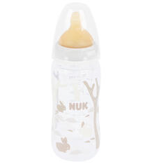 Бутылочка Nuk First Choice Plus с латексной соской для пищи р. M, полипропилен, с 0 мес, 300 мл, 1 шт 3748022