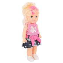Кукла S+S Toys в розовом топе и чёрной юбке 25 см 12063544