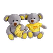 Мягкая игрушка Fluffy Family Мышонок Мики с сыром 20 см 11493616