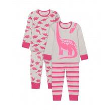Пижамы "Динозавры", 2 шт., розовый, серый MOTHERCARE 627906