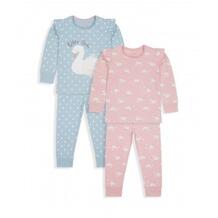Пижамы "Лебеди", 2 шт., розовый, голубой MOTHERCARE 627921