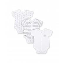 Боди "Овечки", 3 шт., белый, серый MOTHERCARE 614791