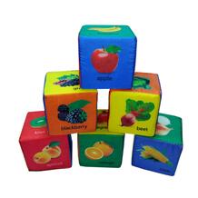 Набор кубиков Издательство Учитель Фрукты, овощи и ягоды по-английски 7х7х7 12732580