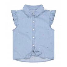 Джинсовая рубашка с коротким рукавом, голубой MOTHERCARE 619440