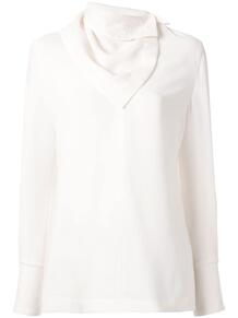 блузка с длинными рукавами и съемным шарфом 3.1 PHILLIP LIM 1438802056