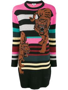 платье-джемпер с вышивкой Double Tiger Kenzo 1437693476