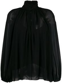 блузка с завязкой на воротнике Givenchy 141402415152