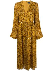 расклешенное платье с леопардовым принтом SALONI 148971924950