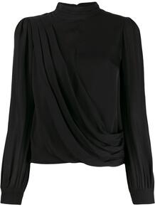 блузка асимметричного кроя с драпировкой Michael Michael Kors 1472248450