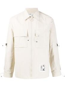рубашка на молнии с принтом OFF-WHITE 1527266676