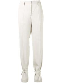 прямые брюки с завязками на щиколотках OFF-WHITE 161755525248