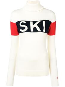свитер вязки интарсия с надписью Ski Perfect Moment 134143458876