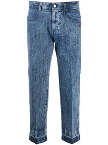 укороченные джинсы с вышивкой Stella Mccartney 156690785056