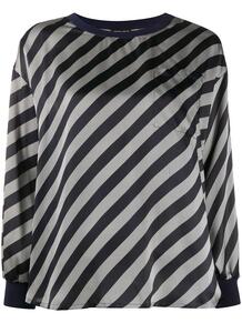 блузка с диагональными полосками Giorgio Armani 156786845156