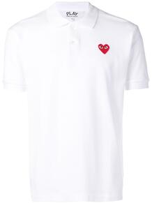 рубашка-поло с нашивкой в виде сердца COMME DES GARÇONS PLAY 1359764277