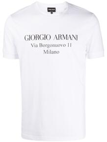 футболка с логотипом Giorgio Armani 155054305354