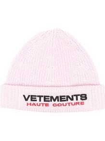 шапка бини с вышитым логотипом VETEMENTS 16256916636363633263