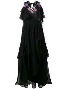 многоярусное платье с вышивкой ALBERTA FERRETTI 120827935248