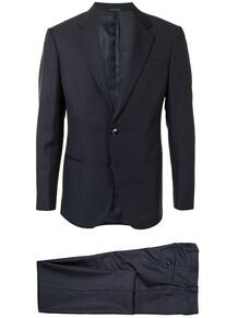 костюм-тройка в тонкую полоску Giorgio Armani 156706425348