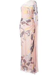 платье на одно плечо с цветочным принтом ZUHAIR MURAD 139291815156