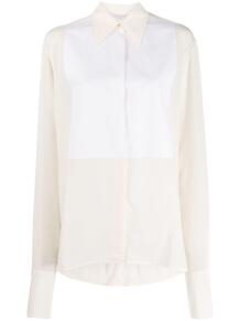 блузка с контрастным нагрудником Victoria Beckham 146079684948