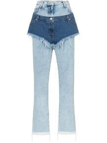 джинсы с верхним слоем в виде шортов с завышенной талией Natasha Zinko 132408385152