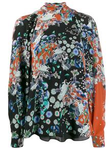 блузка с цветочным принтом и высоким воротником Givenchy 145344675156