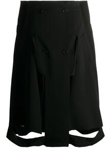 юбка А-силуэта с вырезами MAISON MARGIELA 149122215250