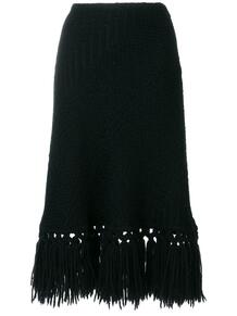 трикотажная юбка с бахромой Dolce & Gabbana Pre-Owned 125012085250