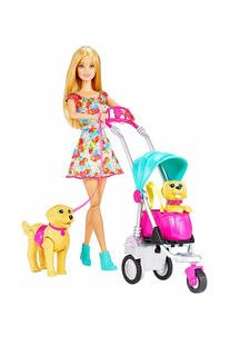 Барби прогулка со щенками Barbie 11794513
