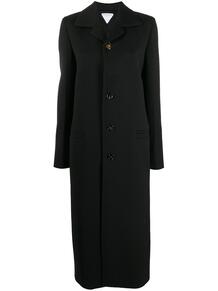 длинное однобортное пальто Bottega Veneta 158849875252