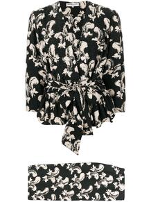 костюм с юбкой и принтом 1970-х годов Yves Saint Laurent Pre-Owned 138100815250