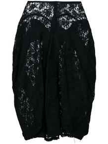 драпированная кружевная юбка Junya Watanabe Comme des Garçons Pre-Owned 1283883277