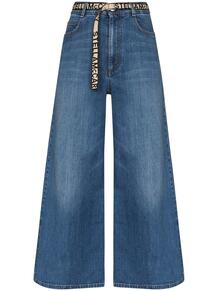 широкие джинсы с поясом Stella Mccartney 156418255148