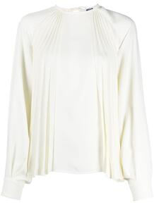 блузка с длинными рукавами и плиссировкой MSGM 164205215250