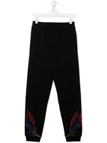 спортивные брюки с принтом Wings Marcelo Burlon County Of Milan Kids 15624110495232121114
