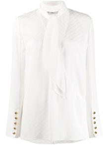 блузка в полоску с завязками на воротнике Givenchy 147606325156
