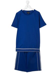 комплект из шортов и футболки с логотипом Emporio Armani Kids 16437763495232121114