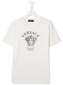 футболка с принтом Medusa Versace Kids 1614429176