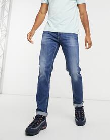 Прямые эластичные джинсы цвета индиго -Голубой Replay 10337057
