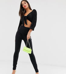 Облегающие брюки с завышенной талией ASOS DESIGN Tall-Черный цвет Asos Tall 8270987