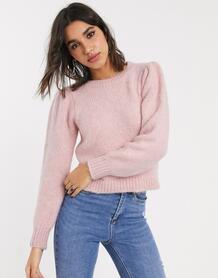 Розовый свитер с пышными рукавами -Розовый цвет Only 9655068