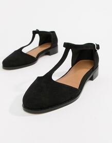 Туфли на плоской подошве Mira-Черный ASOS DESIGN 7370763