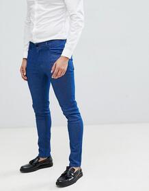 Синие джинсы скинни в строгом стиле -Синий ASOS DESIGN 7735045