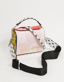 Розовая сумка через плечо с логотипом -Розовый цвет Steve Madden 10405012