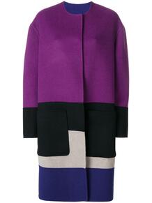 reversible colour block coat Bottega Veneta 131542265156