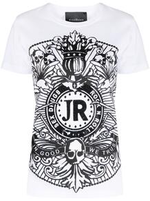 футболка с графичным принтом John Richmond 1624628983