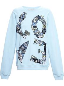 'Love' embroidered sweatshirt MARY KATRANTZOU 1090297183
