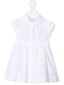 платье с вышитым логотипом FF Fendi Kids 1668530157