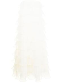многослойная юбка с плиссировкой GIAMBATTISTA VALLI 162906345250